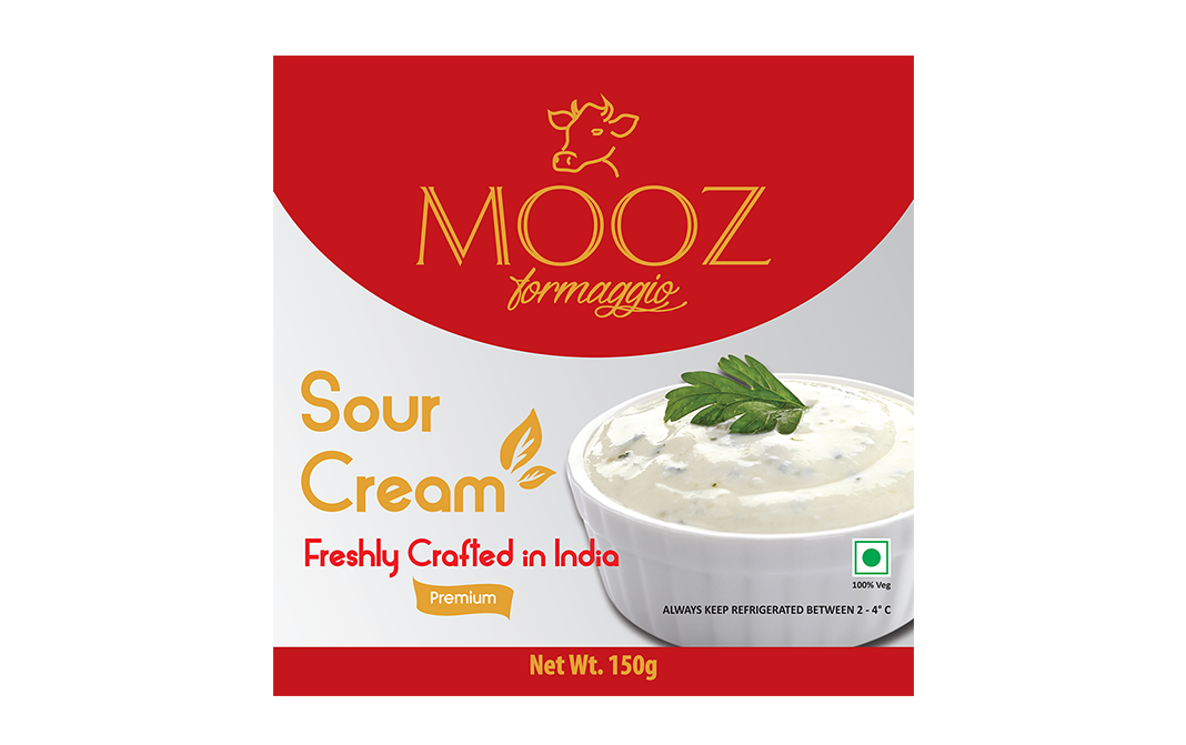 Mooz Sour Cream    Pack  150 grams